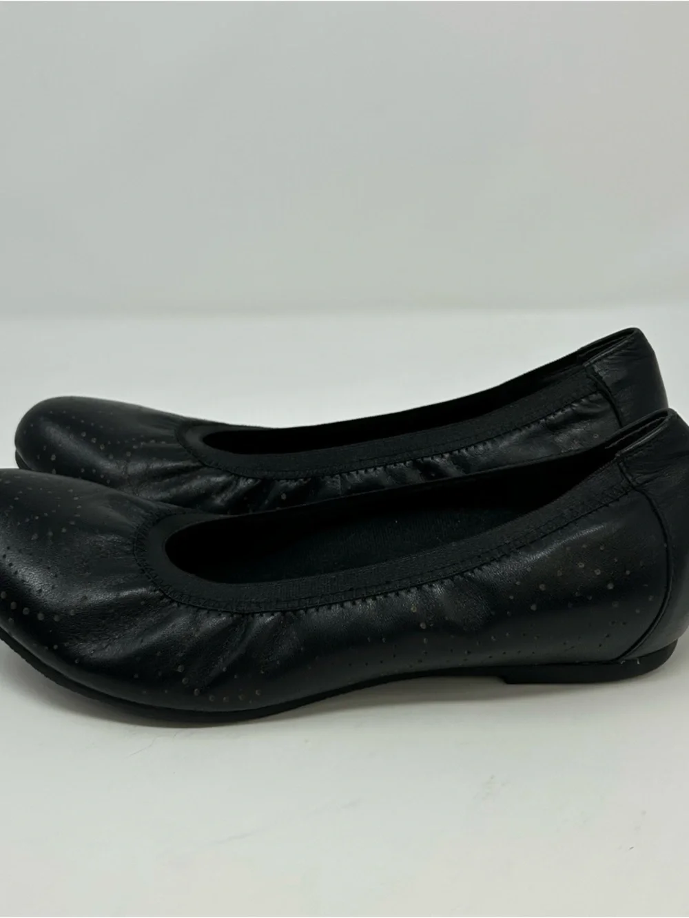 Munro American Womens Ballet Flats Black Metallic Dot Slip-On Comfort Size 9 M